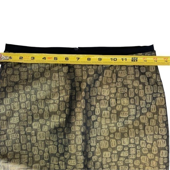 ⭐️FSP⭐️ LOFT‎ Formal Gold Shimmer Lined Skirt - Picture 14 of 14